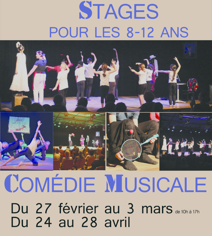 Stage Comédie musicale (février : complet) - Réservation pour le stage d’avril à partir du 3 mars 2023