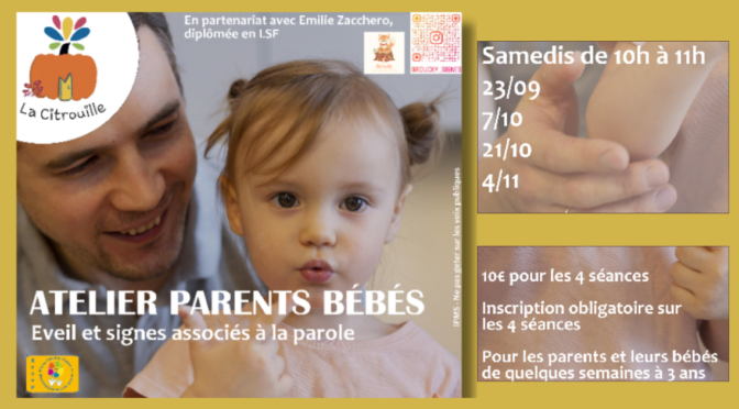 ÉVEIL ET SIGNES ASSOCIÉS À LA PAROLE – Atelier parents bébés